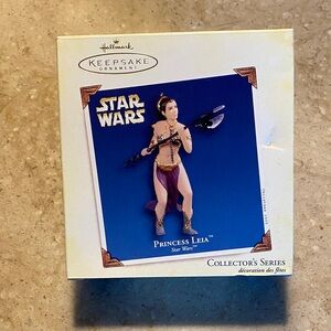 Hallmark Keepsake Star Wars Princess Leia Ornament 2005 Purple